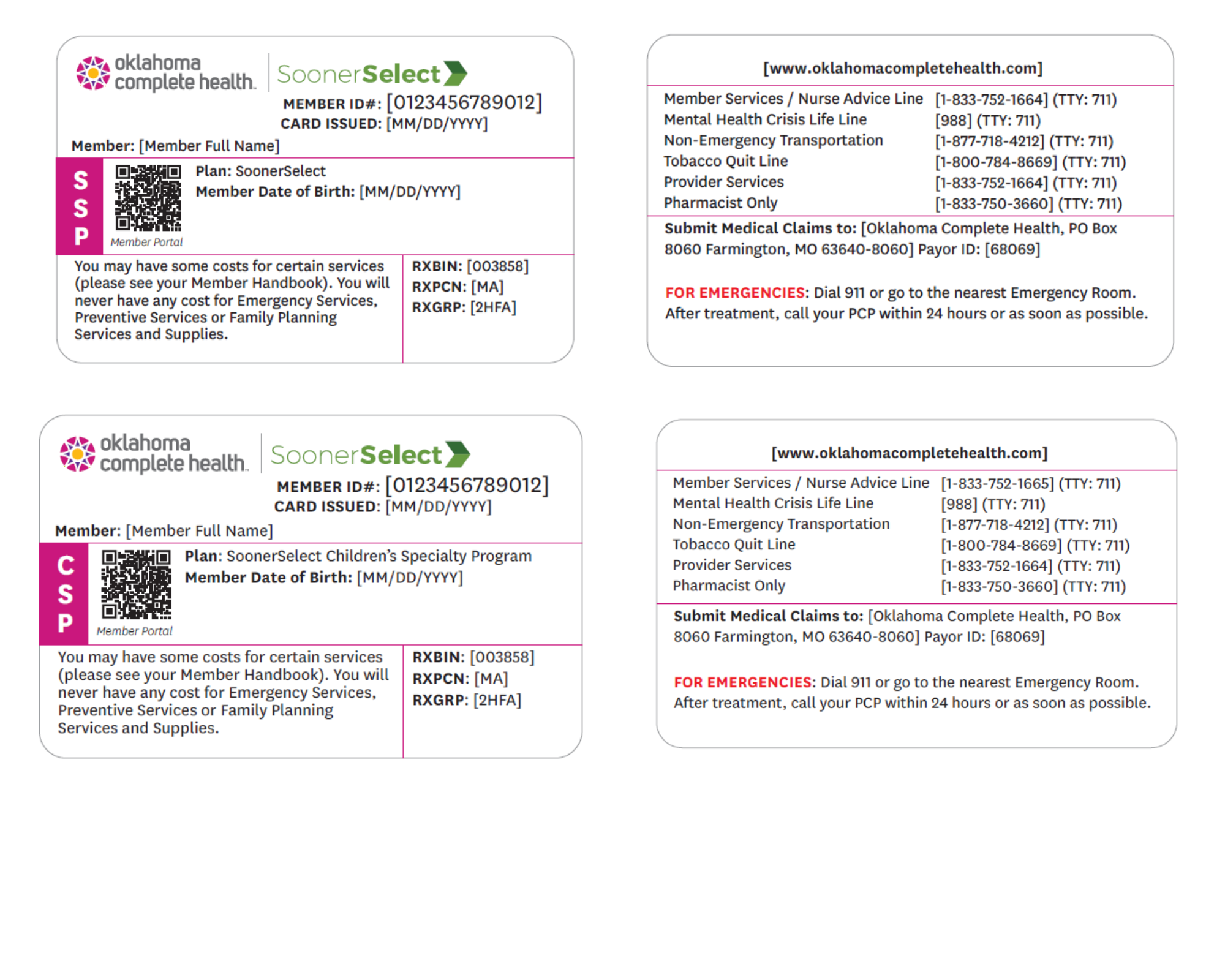 id card examples